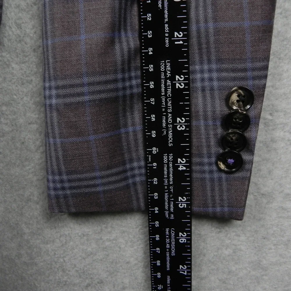 Ted Baker Blazer Mens 40R Endurance Wool 2-Button Suit Jacket Sport Coat Plaid